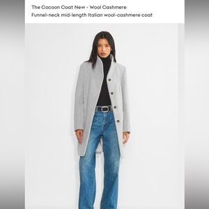 Aritzia Wilfred Cocoon Wool Cashmere Coat